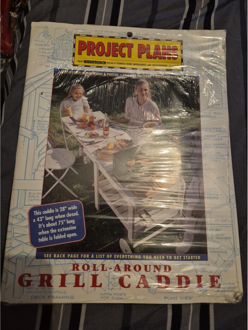 Workbench Project Plans Roll Around Grill Caddie  New